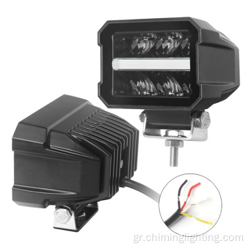 12V 24V αδιάβροχες φωτεινές ράβδους LED 4,5 ιντσών διπλής γραμμής LED 30W LED LIGHT για φορτηγό